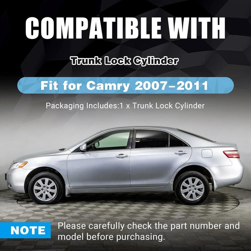 zyamstr Trunk Lock Cylinder Compatible with Toyota Camry 2007 2008 2009 2010 2011 Replace for 69055-06070 6905506070 Trunk Car Door Locks Key Cylinder - Image 3